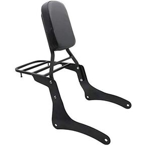 Backrest Sissy Bar Luggage Rack Pad Compatible for Kawasaki Vulcan 900 VN900 1997-2019