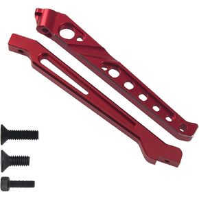 دعامة للهيكل الأمامي الخلفي المعدني من ShareGoo متوافقة مع سيارة Arrma 1/8 V4 6S Senton Typhon RC (أحمر)