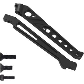 ShareGoo Metal Rear Front Chassis Brace Support Rod Bracket Compatible with Arrma 1/8 V4 6S Senton Typhon RC Car (Black)