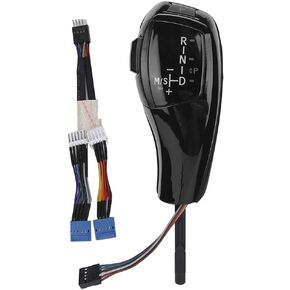 Akozon Gear Shift Knob F30 Style LHD Automatic LED Head Shifter Retrofit Kit for E81 E84 E89 E90 E91 E92 E93(Jet Black)