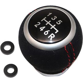 6-Speed Gear Shift Knob Heavy Suede Compatible with Subaru Impreza WRX STI 2004 2005 2006 2007 2008 2009 2010 2011 2012 2013 2014 2015 2016 2017 2018 2019 2020 2021 2022