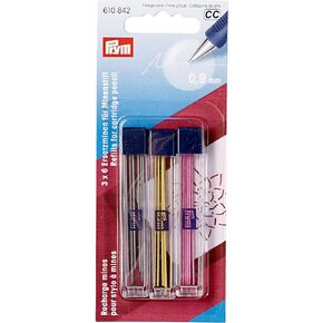 Prym Cartridge, Assorted, 0.9mm Fabric Marking Pencil Refills, 0,9mm, Yellow