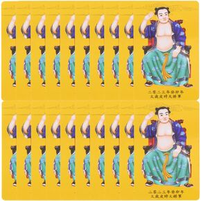 ARTIBETTER 40pcs Chinese Feng Shui Amulet Card Feng Shui Tai Sui Amulet Card for Protection for Good Lucky Auspicious Success 2023 Chinese Lunar Year Decorations