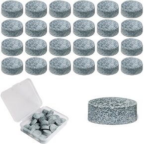 25Pcs 13mm Replacement Pool Cue Tips, Billiard Pool Cue Tips Replacement Kit, Pool Stick Tips with Storage Box, Can Be Sharpened to Mainstream Size (9mm/10mm/11mm/12mm), Gray