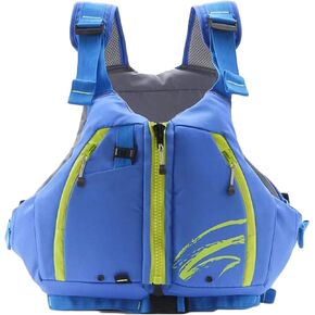 Boglia Swim Vest Adult Crash Protection for Water Sport PVC Foam Touring Kayaking Whitewater Stand Up Paddle Boarding Fishing with Big Size Waterproof Bag