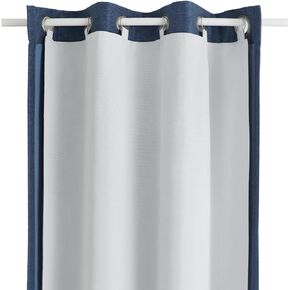 OWENIE 100% Blackout Curtain Liner 2 Panels Set for Bedroom Living Room, Total Darkening Thermal Curtains Liner for 84 Inch Long Curtains Behind, Each 40" Wx80 L, 1 Set 2 Liners with 17 Pieces Rings