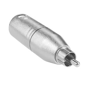 QIANRENON XLR Male to RCA Female Audio Converter Adapter 3Pin XLR Plug to RCA Jack Unbalanced Microphone Connector XLR to RCA Conversion Plug, for Microphone Amplifier Speaker