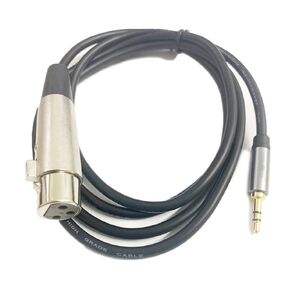 3-pin XLR أنثى إلى TRS 3.5 مللي متر كابل مايكروفون ذكر خط الصوت ميكروفون محول لوحدات التحكم الصوتية في الاستوديو 1.5 متر in Kuwait