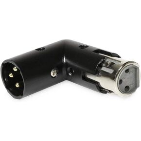 10-Pcs 3-PIN XLR Angle Adapter Adjustable Male to Female, XLR 90 Degree, 4 Adjustable Angle Positions, XLR-90-Degree-10-Pcs