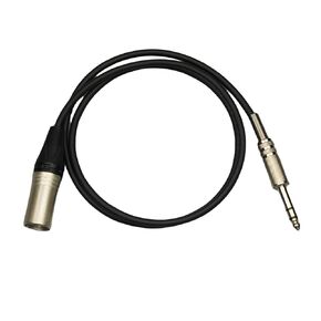1/4 Inch TRS Male to XLR Male Cable, 3.3FT Pro Balanced 6.35mm Male to XLR Male Audio Cable for Balanced Microphone Speaker Mixer Audio Interface