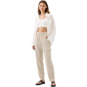 GAP Women's Easy Pant Linen Cargo