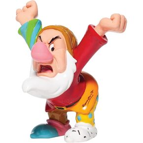 Enesco Disney by Romero Britto Snow White and The Seven Dwarfs Grumpy Miniature Figurine, 4.7 Inch, Multicolor