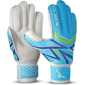 Soccer Goalie Gloves Youth/Adult for Ultimate Grip & Finger Protection. Men, Women Soccer Goalkeeper Gloves with Thick Latex Foam Padding. GK Gloves with Hook & Loop Strap for Wrist Support