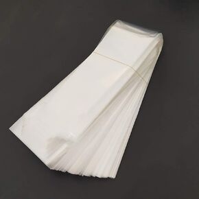 ccHuDE 200 Pcs Clear Plastic Flower Bouquet Bag Sleeve Transparent Cellophane Bags Rose Packaging Bags for Valentine's Day