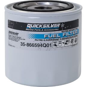 Quicksilver 866594Q01 Water Separating Fuel Filter for Select MerCruiser Vazer and 3.0L MPI EC Engines