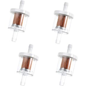 691035 84001895 Fuel Filters Replacement Kawasaki 49019-0027 49019-0014 49019-7001 For 691035 493629 84001895 794079 1/4 Inline Fuel filter 12hp 17.5hp 27hp 35hp Engines (Pack of 4)