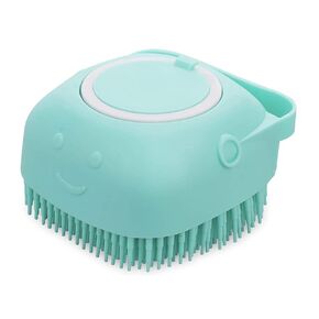 Dog and Cat Massage & Cleaning Brush - Premium Silicone. (Blue)
