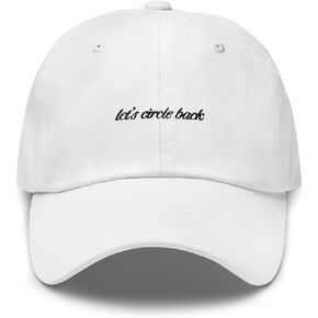Funny Hat, Office Humor Embroidery, Adjustable White Cotton Cap