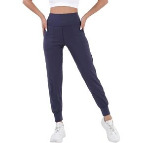 Joggers for Women, Athletic Leggings with Pocket, High Waist Sweatpants, Lounge Pants for Workout, Yoga, Running, Casual Navy Blue