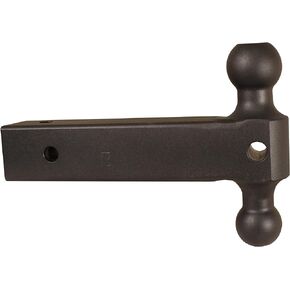 GEN-Y GH-064 Extended Dual Ball Mount, Solid Steel 2.5" Shank, 12" Length, 2-5/16" & 2" Ball