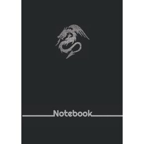 Amazon Basics Classic Notebook: Amazon Basics black Notebook Primary Story Journal with Picture of Dragon , 150 Lined pages Size A5 ,Enjoys ... stories will love this journal notebook