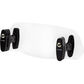 Puig 6319W Clear 230mm x 90mm Multi-Adjustable Clip-On Visor