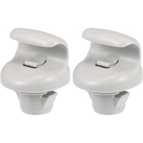Motoforti Car Sun Visor Holder Clip, Sun Visor Bracket Hook Clips Hanger, for Nissan Sentra 2015-2019, Plastic, No.96409CG000, Gray, 2pcs