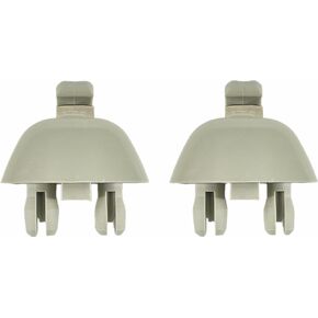 2pcs Grey Sun Visor Hook Clip Compatible with 2012-2015 VW Volkswagen Passat Replace 6R0-857-561-Y20, 6R0857561Y20, 1S0857561Y20