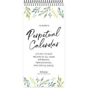 Cute Perpetual Birthday, Anniversary, Special Event Reminder Calendar Book Journal for Important Family Date Day Remembrance Wall Hanging, Mom Dutch Happy Bday Birthdate Gift Card Planner Organizer
