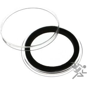 Oceovc (15) Air-tite 32mm Black Ring Coin Holder Capsules for 1oz American Gold Eagles and 1oz Gold Krugerrands & Kangaroos