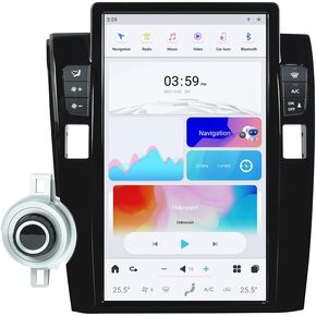 13.6 Inch Android 11 Qualcomm Snapdragon 665 Car Stereo Radio Upgrade for Toyota Tundra 2007-2011 Sequoia 2008-2018 Multimedia Player Replacement Wireless Carplay GPS Bluetooth WiFi, 4+64GB