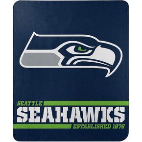 Northwest NFL Seattle Seahawks 50x60 Fleece Split Wide DesignBlanket, Team Colors, One Size in Saudi Arabia