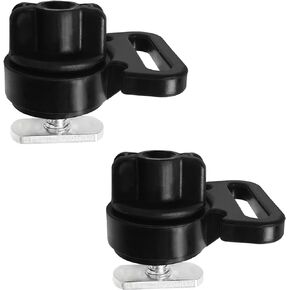 Tie Downs for Kayak Track Mount Black Track Mount Horizontal Tie Downs or Vertical Tie Downs Tie Down Mount for Securing Cooler, Crate and Other Kayak Accessories