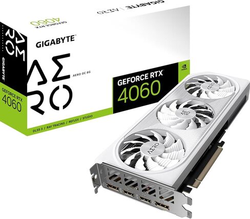بطاقة الرسومات جيجابايت RTX 4060 Aero OC-8GD GDDR6X in Saudi Arabia