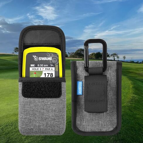 حقيبة حمل Xxerciz لجهاز Izzo Swami 6000 Golf GPS وSwami Vibe Golf GPS، حافظة بديلة واقية للسفر لشاشة GPS للجولف مع حلقة تسلق، محمولة وخفيفة الوزن، رمادي in Saudi Arabia
