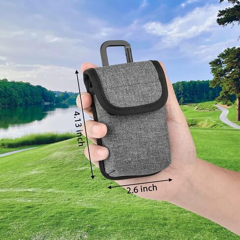 حقيبة حمل Xxerciz لجهاز Izzo Swami 6000 Golf GPS وSwami Vibe Golf GPS، حافظة بديلة واقية للسفر لشاشة GPS للجولف مع حلقة تسلق، محمولة وخفيفة الوزن، رمادي in Saudi Arabia
