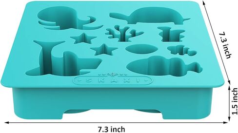 Ocean Pals Silicone Mold Tray, Perfect for Making Soap Ice Cubes Chocolate Jello Candy Baking Resin Molds, Great for Beach Themed Parties in Kuwait