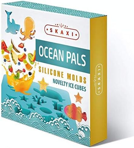 Ocean Pals Silicone Mold Tray, Perfect for Making Soap Ice Cubes Chocolate Jello Candy Baking Resin Molds, Great for Beach Themed Parties in Kuwait
