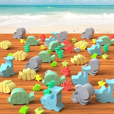 Ocean Pals Silicone Mold Tray, Perfect for Making Soap Ice Cubes Chocolate Jello Candy Baking Resin Molds, Great for Beach Themed Parties in Kuwait