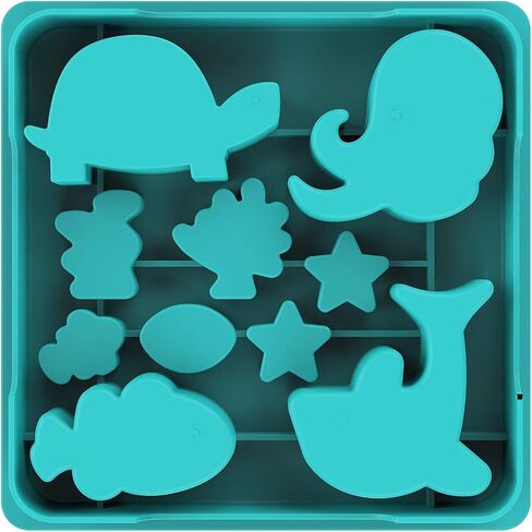 Ocean Pals Silicone Mold Tray, Perfect for Making Soap Ice Cubes Chocolate Jello Candy Baking Resin Molds, Great for Beach Themed Parties in Kuwait