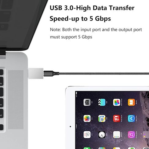 محول USB C إلى USB [4 حزم]، محول USB-A ذكر إلى USB-C أنثى متوافق مع iPhone 11 12 13 Pro max، Samsung Galaxy S22+ S21 FE Ultra، Google Pixel 6 Pro 5,4 Pack in Kuwait