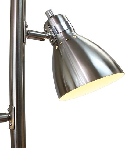 تصاميم بسيطة LF2007-BSN مصباح أرضي معدني 3 شجرة خفيفة، نيكل مصقول in Kuwait