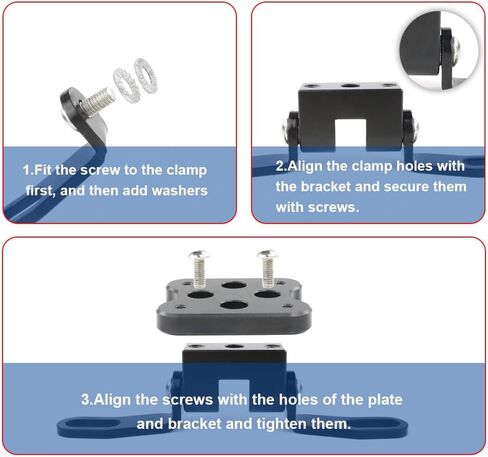 xitomer Universal GPS Mount GPS Bracket Adapter Mount, Fit for DR650 tenere 700 CB1000R Grom MSX125 Monster 800 Versys 650 DR-Z400SM, Compatible with Garmin/Tomtom Mount (AMPS Hole) in Saudi Arabia