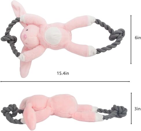 ألعاب قطيفة للكلاب - لعبة حيوانات لطيفة ومتينة للعب في الأماكن المغلقة مع الكلاب الصغيرة والمتوسطة والكبيرة (الفيل) in Kuwait