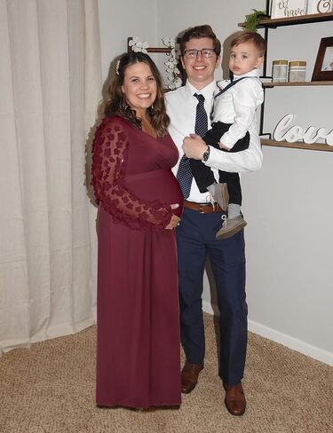 فستان الأمومة فستان الحمل الخريفي فستان استحمام الطفل فستان الأمومة لضيف حفل الزفاف فستان الحمل لالتقاط الصور فستان الأمومة الطويل فساتين الأمومة فستان الحمل الأحمر النبيذ الأحمر L in Kuwait