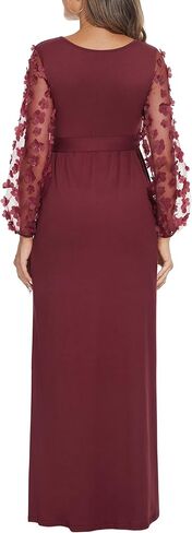 فستان الأمومة فستان الحمل الخريفي فستان استحمام الطفل فستان الأمومة لضيف حفل الزفاف فستان الحمل لالتقاط الصور فستان الأمومة الطويل فساتين الأمومة فستان الحمل الأحمر النبيذ الأحمر L in Kuwait