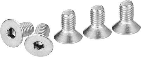 M3-0.5 x 6mm Flat Head Socket Cap Screws, 100 Pack 304 Stainless Steel Hex Socket Flat Head Screws, Full Thread, Countersunk Bolts in Kuwait