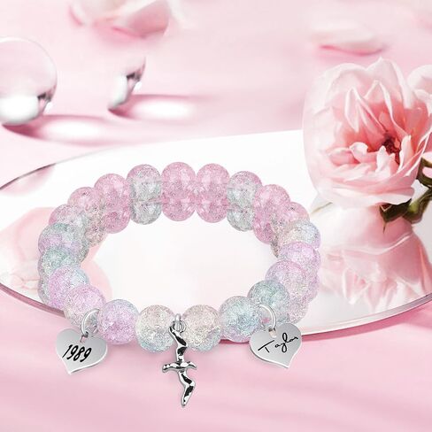 Purple Bracelets Birthday Gifts, Merch, Bracelet with Birthday card for Girl Women Sister and Her. Birthday Party Decorations Stuff in Saudi Arabia