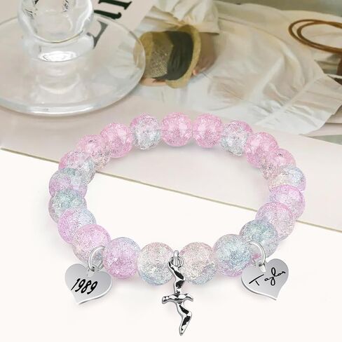 Purple Bracelets Birthday Gifts, Merch, Bracelet with Birthday card for Girl Women Sister and Her. Birthday Party Decorations Stuff in Saudi Arabia