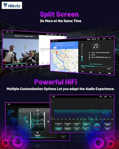 Hikity 2+64GB Android Carplay Stereo for 2009-2017 Kia Forte Radio, 9 Inch Touch Screen in-Dash Navigation with Wireless Apple Carplay Android Auto, HiFi, WiFi, BT, FM, Backup Cam in Saudi Arabia